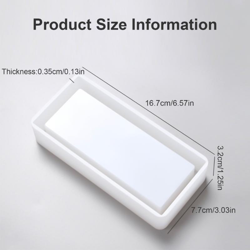 Storage Box Silicones Mold Rectangular Shape Box Case Epoxy Resins Molds Aromatherapy Gypsum Organizers Mould Table Decors