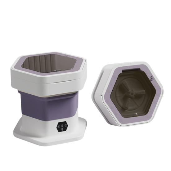 Складная портативная мини-стиральная машина 8 л, компактная стиральная машина для нижнего белья, носков, детской одежды, полуавтоматическая стиральная машина для общежития, фургона, путешествий и небольших помещений