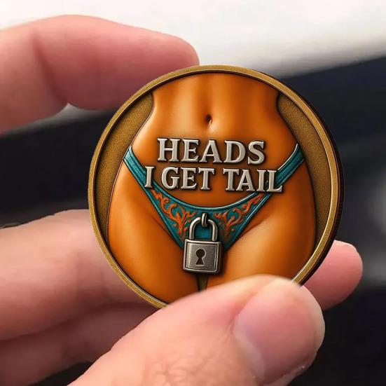 Монета-вызов «Замок и ключ», жетон для принятия решений для пар, друзей, забавная счастливая монета-флиппер, значимый подарок