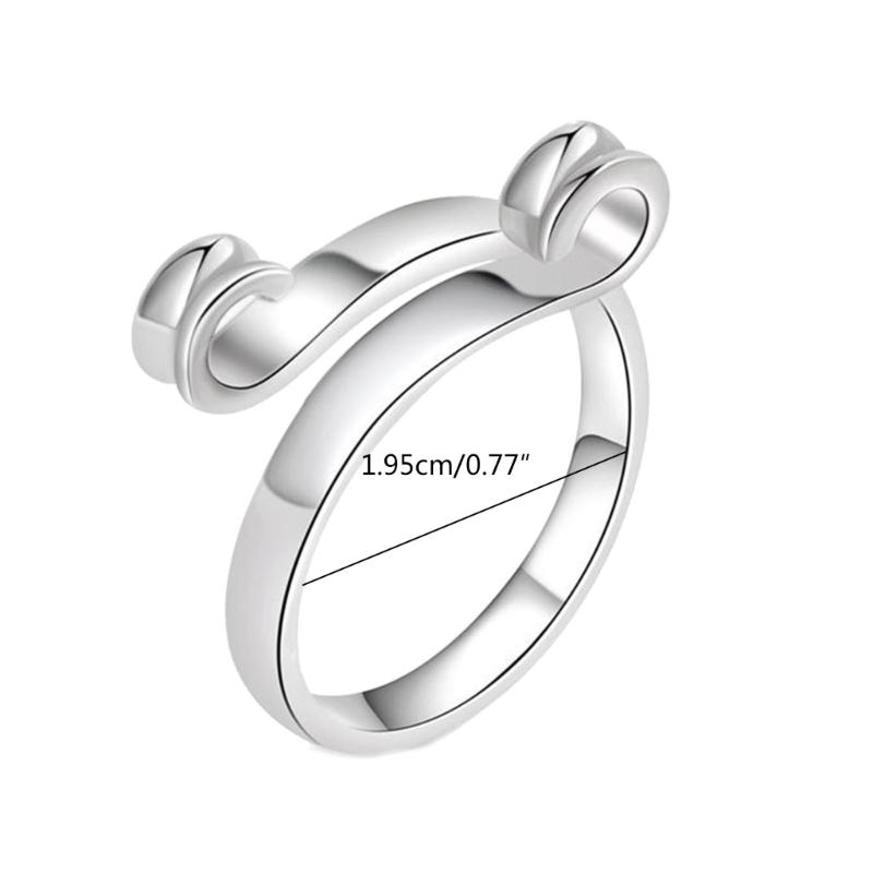 Yarn Guide Crochet Open Rings Knitting Crochet Loop Rings Yarn Guide Finger Holder Knitting Thimble for Crocheters