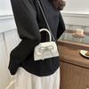 2024 весна новая модная женская сумка через плечо повседневная маленькая ароматная ветровая однотонная мини-сумочка с бантом