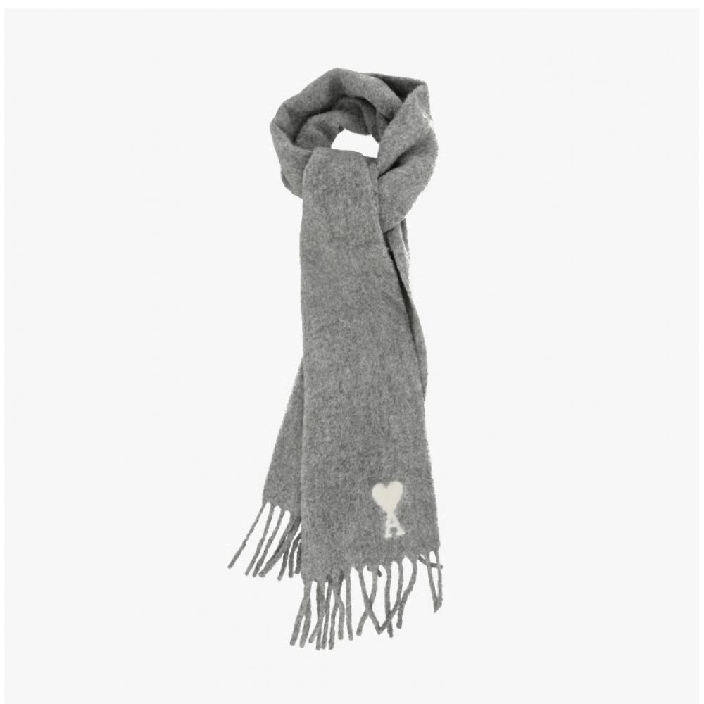 Ami Dr. Gue Heart Logo Fringe Scarf Aw0004 095