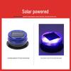 Solar-Powered LED Red-Blue Strobe Warning Light for Night Construction and Traffic