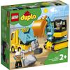 Игрушки LEGO Duplo Грузовик и Экскаватор Подарок Блоки на День Рождения Развивающие Рождество Мальчики Девочки Дети 1 и Полтора Года 2 Года 4 Года Я
