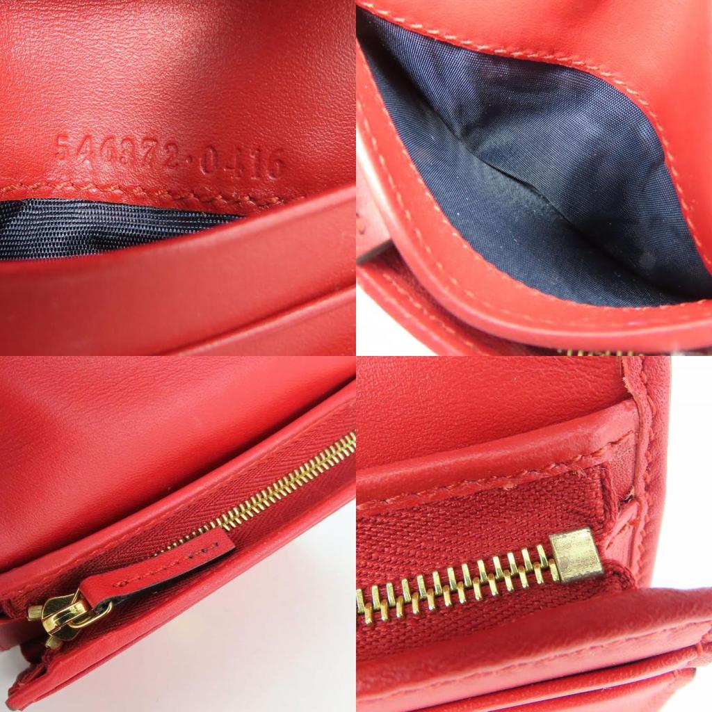 Used GUCCI Bifold Wallet 546372 Blooms Flower print GG Supreme Canvas Blue beige Compact wallet