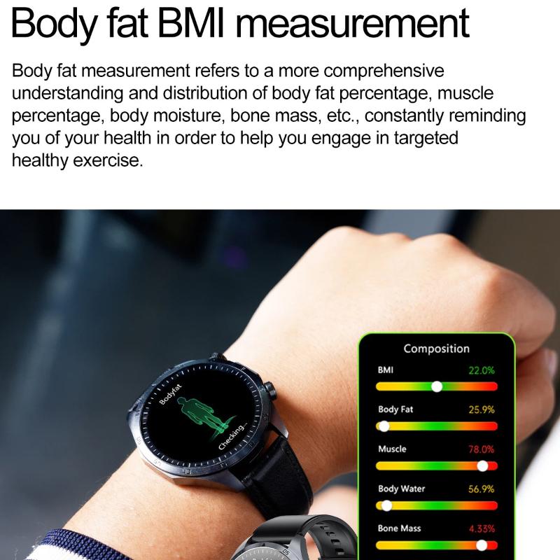 2025 НОВЫЕ Умные часы с пульсовой терапией Экран из сапфирового стекла ЭКГ+ФПГ Кровяные жиры Мочевая кислота BT Звонок Спортивные часы для здоровья для Huawei