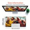 Large Multi-Size Non-Slip Rubber Base Deadpool, Wolverine, Friendship Mouse Pad, Stitched Edges Keyboard Desk Mat for School, Office, Home,