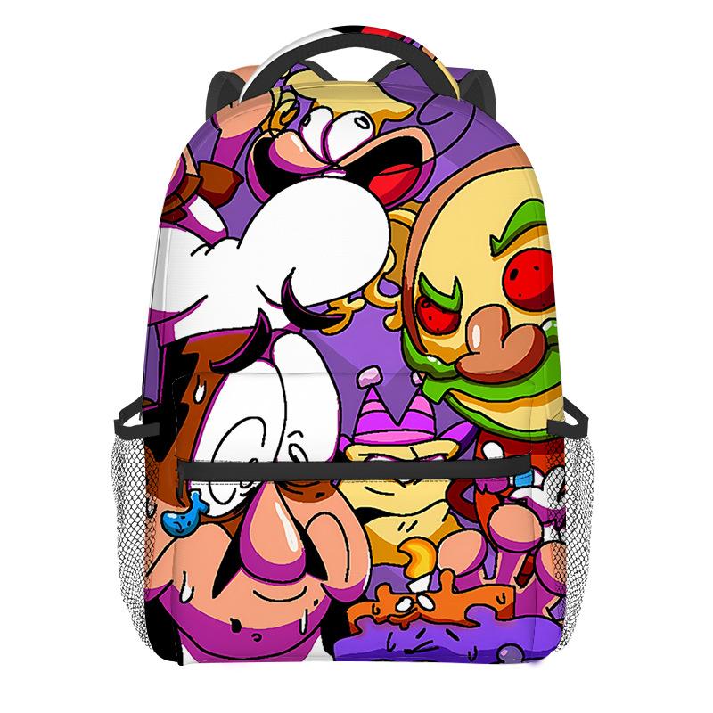 Classic Kpop Youthful School Bags Unisex Cool Pizza Tower Travel Bags 3D Print Oxford Waterproof Notebook Shoulder Backpacks
