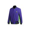 Originals Trefoil Embroidered Logo Reversible Stand Collar Jacket Men Outerwear Purple FT6039