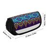 Pencil Bag Simple Design 300D Polyester Double Layer with Two Compartments for Pens Ruler Scissors Earphones for Students