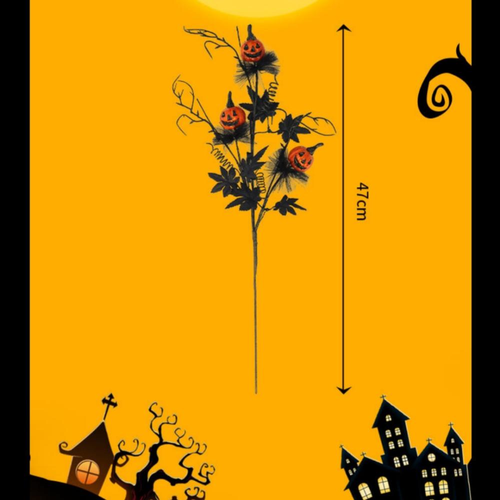 1 шт. Черный букет для резки в виде тыквы ужасов на Хэллоуин, фестиваль призраков, вечеринка-розыгрыш, подарок, реквизит для украшения мебели для вечеринки в баре