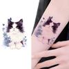 4Pcs/Lot Butterfly Cute Cat Temporary Tattoo Stickers Color Waterproof Angel Cat Lasting Fake Tattoo Arm Cartoon Tattoo Sticker