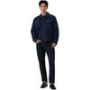 Levis Зимняя Теплая Темно-Синяя Винтажная Однотонная Классического Кроя С Длинным Рукавом Отложной Воротник Свободная Пуховая Куртка Мужская верхняя одежда 004ZA-0000