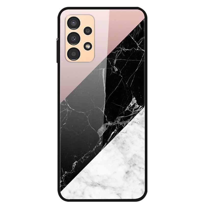 Чехол для Samsung A53 5G 2022 Мраморное Закаленное Стекло Жесткая Задняя Крышка для Samsung Galaxy A33 A73 5G Чехлы для Телефона Защитные Fundas