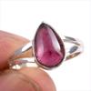 Натуральный гранат драгоценный камень ручной работы 925 пробы серебро подарок кольцо S.8 Q7h74