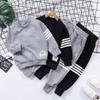 Autumn Winter Spring Boy Sportswear Cotton Long Sleeve Kid Clothing Sets Children Sweater Hoodies Boy Overall 2 3 4 5 6 7 8 Year