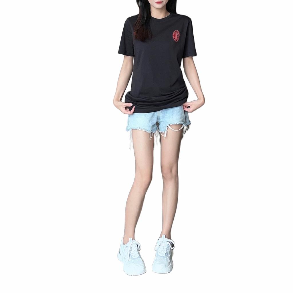 Puma Футболка с коротким рукавом Rad/Cal Dk Acm Ess Logo Print Crew Neck, мужские футболки, цвет черный 777669-04