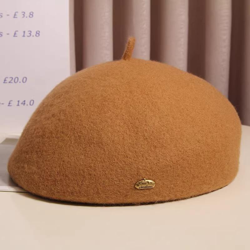 Новый шерстяной берет женский большой окружности головы, подчеркивающий маленький и модный, корейская версия, модная и универсальная шляпа художника