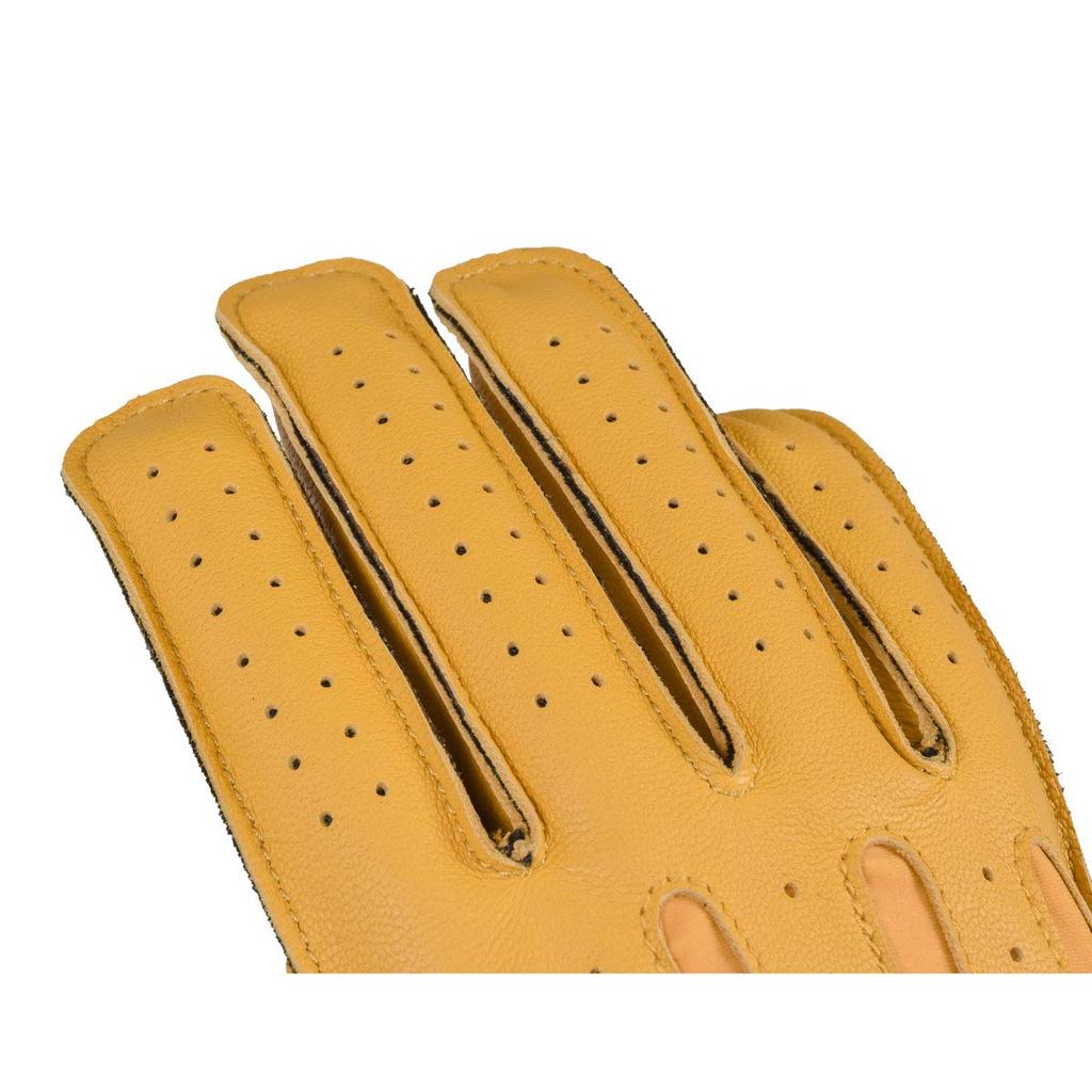 Мотоциклетные винтажные короткие кожаные перчатки Camel L из натуральной кожи для осени [Komine] GK-161 весна, лето,