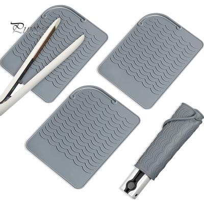 Инструмент для укладки. Термостойкий коврик. Складной противоскользящий плоский/щипцы для завивки волос. Выпрямитель для волос. Инструменты для волос. Силиконовая накладка. Защитная подушка.