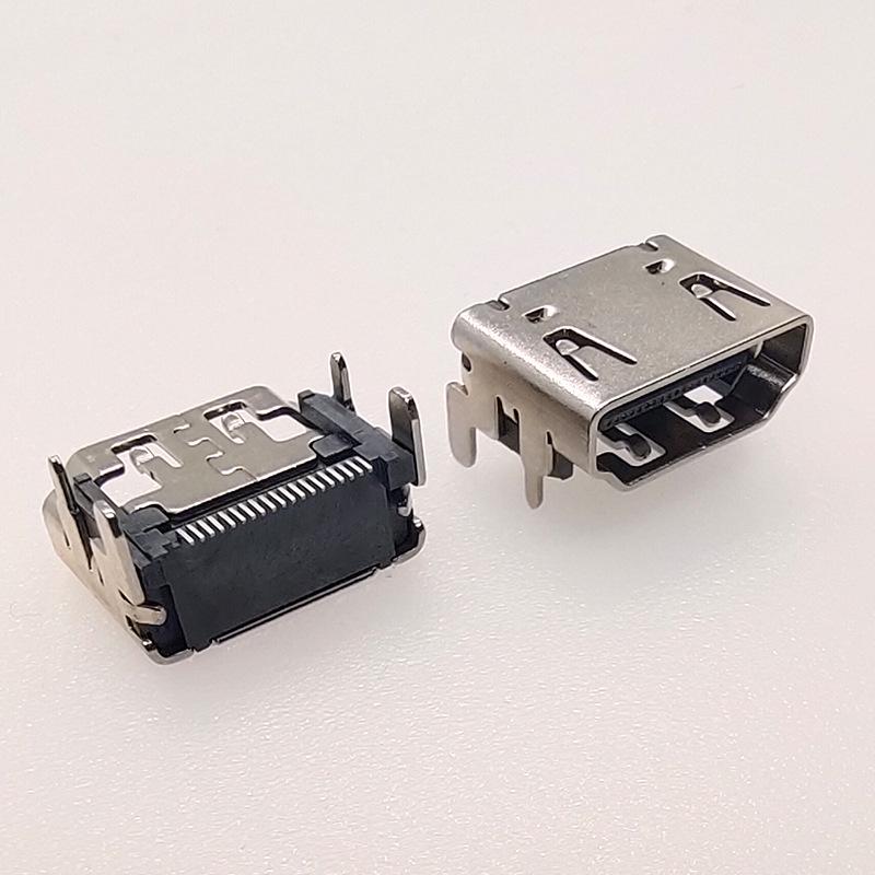 Разъем HDMI мама SMD AF19PIN для монтажа на плату