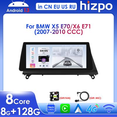 4G LTE Octa Core 10.25" автомобильный радиоприемник DSP Carplay Android Auto для BMW X5 E70 (2007-2010) CCC для BMW X6 E71 (2007-2010) Интеллектуальный экран CCC