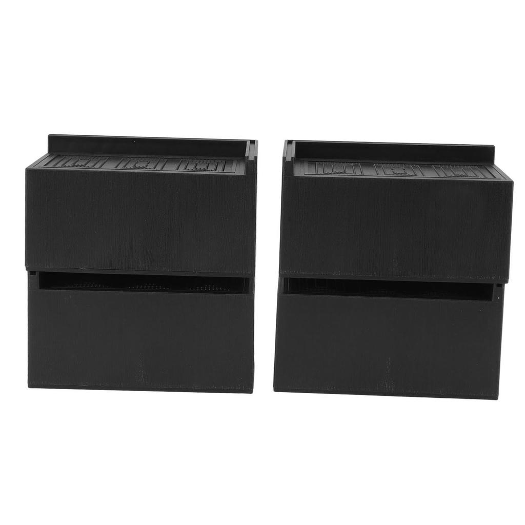 4 шт. Подставки для мебели Черные Увеличенные Расширенные Прямоугольные Резиновые 3 дюйма Коврики для ножек мебели для дома