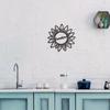 Metal Sunflower with Sunshine Sign - Modern Wall Art for Bedroom and Living Room, Stylish Interior Home Decoration, Perfect Gift