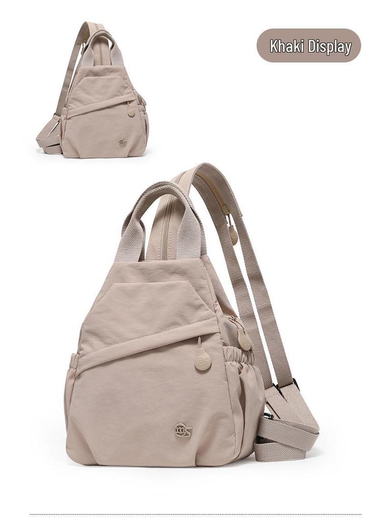 Женский модный легкий водонепроницаемый рюкзак 2025: Повседневная спортивная и дорожная многофункциональная нагрудная сумка