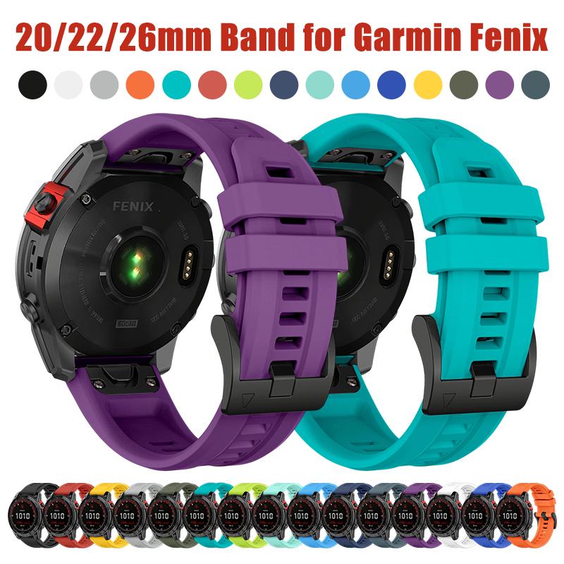 20/22/26 Ремешок для часов для Garmin Fenix 8 7X 7 6 Fenix E Enduro/3/2 Epix Pro Силиконовый браслет Easyfit Ремешок для запястья для Descent G2