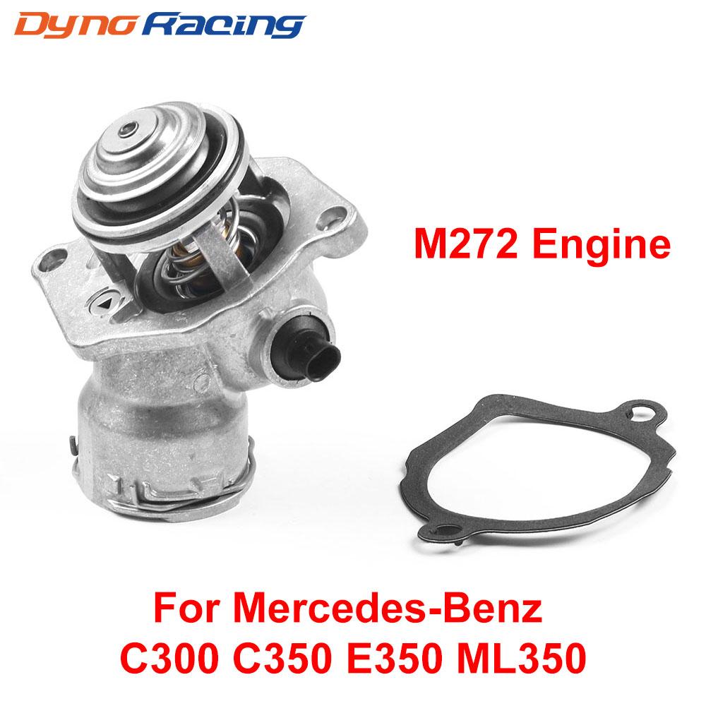 Высококачественный термостат охлаждающей жидкости двигателя в сборе с датчиком 2722000115 для Mercedes C300 C350 E350 ML350