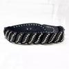 Waist Closure Waist Corset Belts Shiny Wide Rhinestone Belt Elegant Elastic Cummerbunds  Girl
