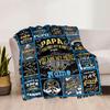 Papa You Are My King Home Customize Your Name Blankets Comfortable Soft Lightweight Multipurpose Blanket For Picnics Sofas Offices Beds Living Rooms