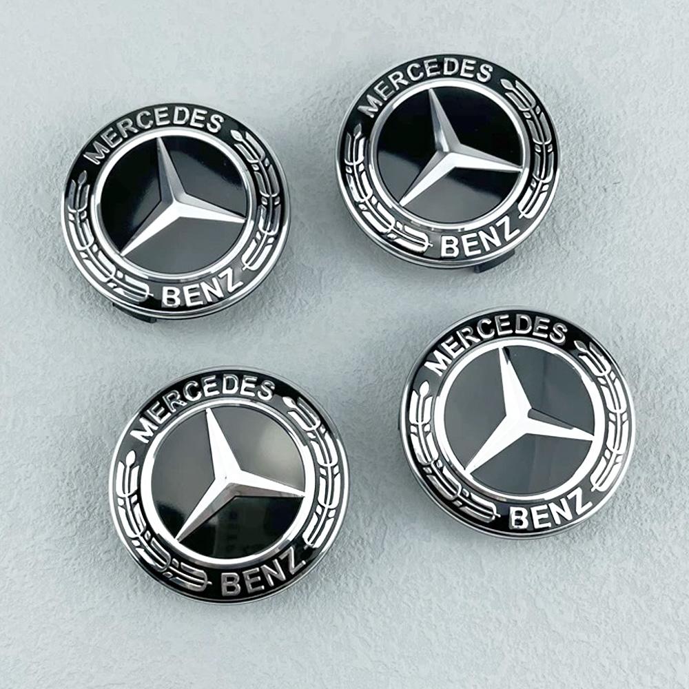 MEA4 ABS 4 ШТ. 75 ММ Колпачки Центральных Ступиц Колес Автомобиля Для Mercedes Benz AMG W203 W206 W220 W205 W211 W212 GLA GLC CLA A Эмблема Защитные Колпачки Дисков Шины