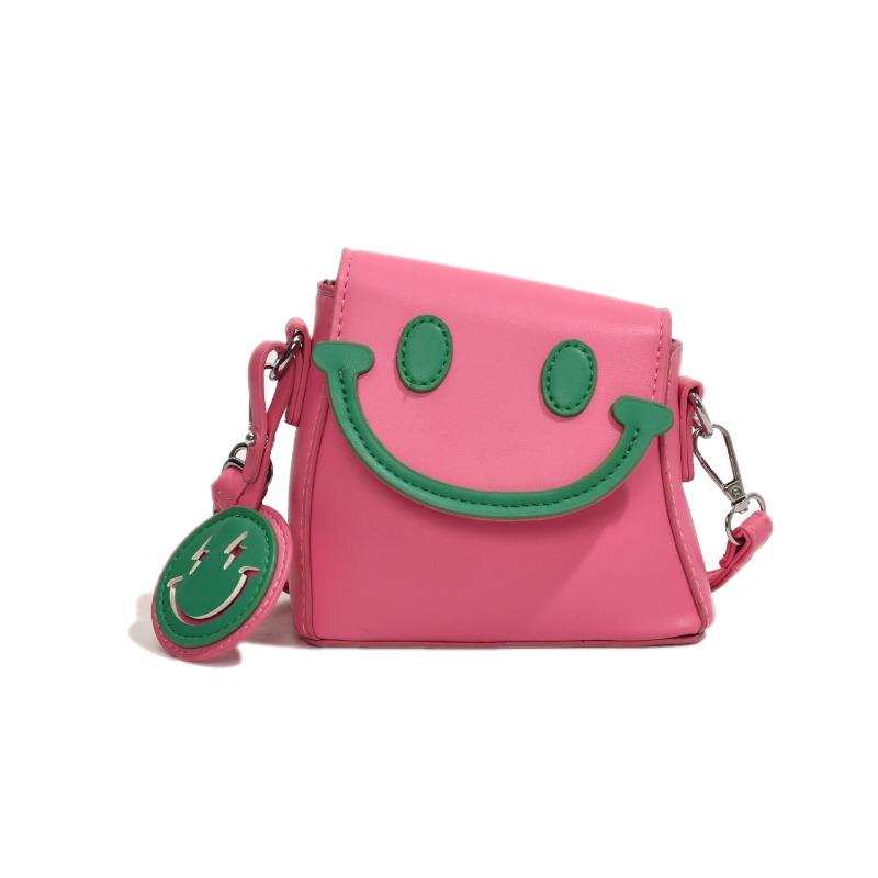 Cute Smiley Face Trendy Personality Creative Women's Bag Versatile Casual Little Girl Shoulder Messenger Bag Children's Bag