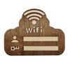 Деревянная табличка с паролем WiFi, с возможностью многократного написания, настенные стикеры WiFi, настенный многоцелевой знак WiFi, декор для дома