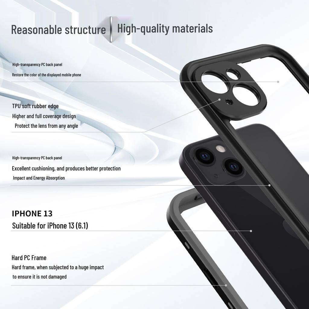 Водонепроницаемый противоударный чехол Красный Перец для iPhone 13 - Защита для дайвинга на открытом воздухе