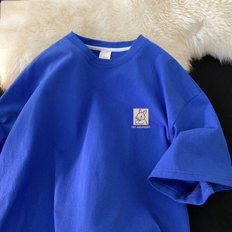 Cotton Rabbit Short-sleeved T-shirt Female Summer New Five-minute Sleeve Loose