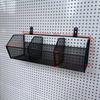 Eco-Friendly Odorless Metal Pegboard with No-Drill Hanging Baskets
