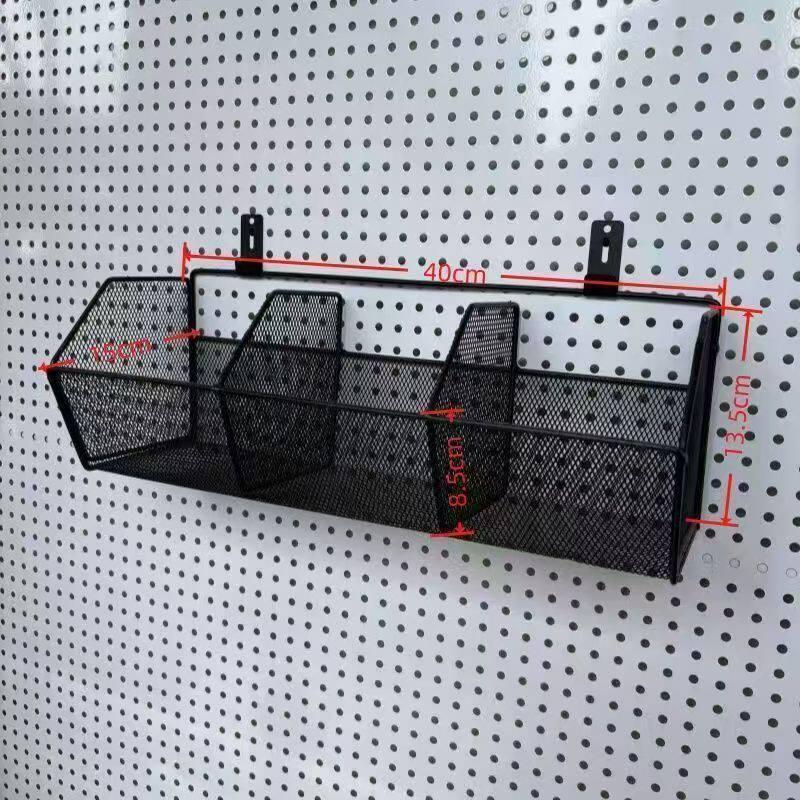 Eco-Friendly Odorless Metal Pegboard with No-Drill Hanging Baskets