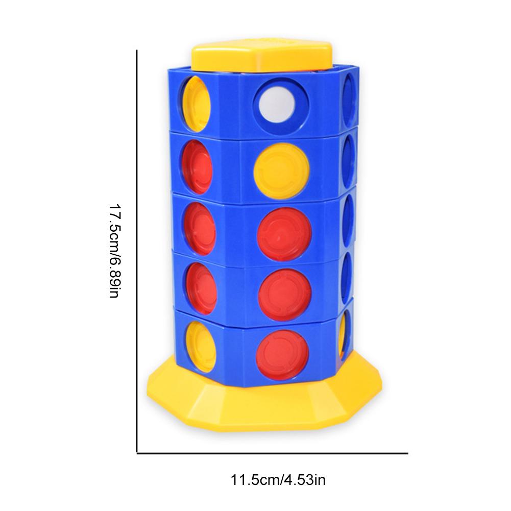 Цилиндрическая вращающаяся семейная доска Connect 4 Twist & Turn шахматы настольные игры интеллектуальная твердотельная игра Connect 4 для детей