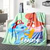 Custom Name Happy Birthday Celebration Party Blanket For Couch Bed Plush Cozy Fuzzy Blanket Super Soft Warm Blankets For Fall And Winter 0916259