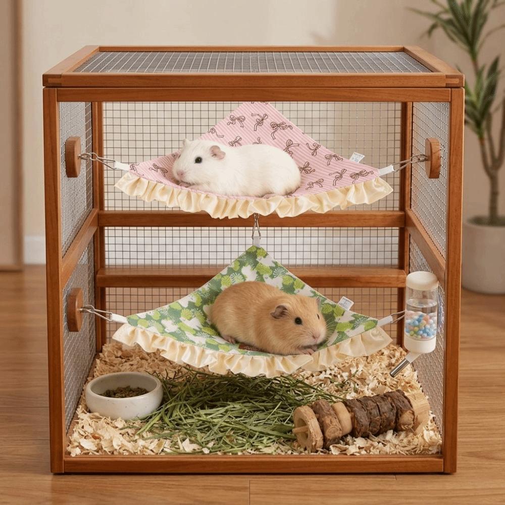 Breathable Small Pet Hammock Compact Corner Bed Hanging PET Hammock For Squirrel