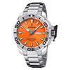 The Originals Stainless Steel Orange Dial Quartz Diver's F20665-5 200M Men's Watch