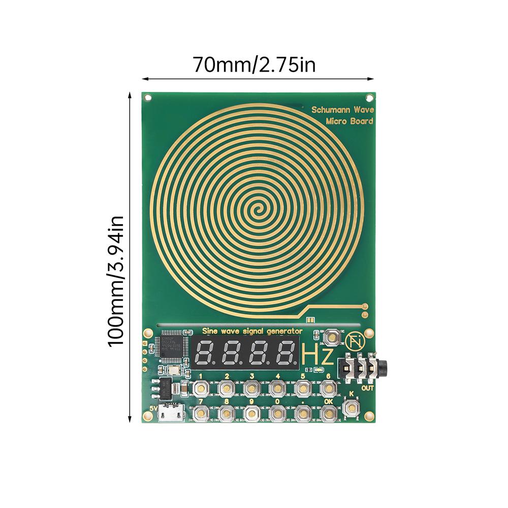DC 5V Adjustable Frequency Schumann Wave Generator Schumann Resonance Ultra-low Frequency Pulse Sine wave Generator