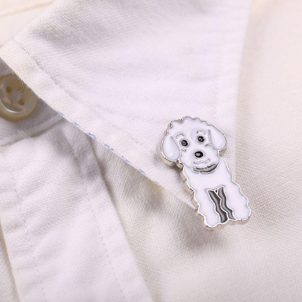Cartoon Dog Dog Animal Enamel Pins Bulldog Cartoon Metal Badge Pet Dog Brooch Kid Gift