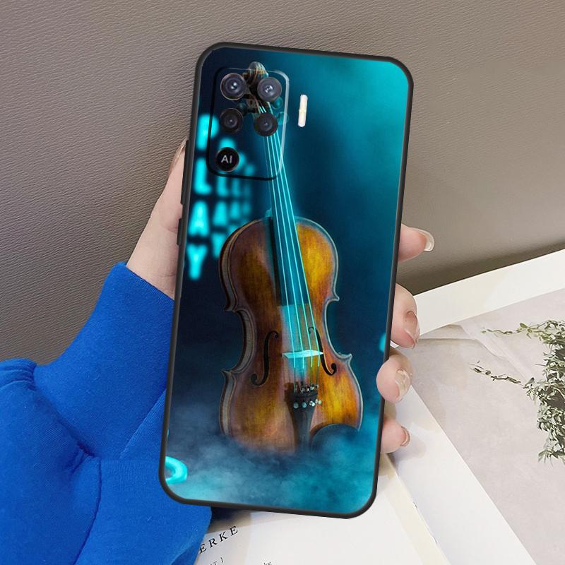 Музыкальные ноты, скрипка, классическая для OPPO Find X3 X5 Pro A9 A5 A31 2020 A15 A16 A52 A72 A1K A83 A91 A54 A74 A94 A53S, чехол