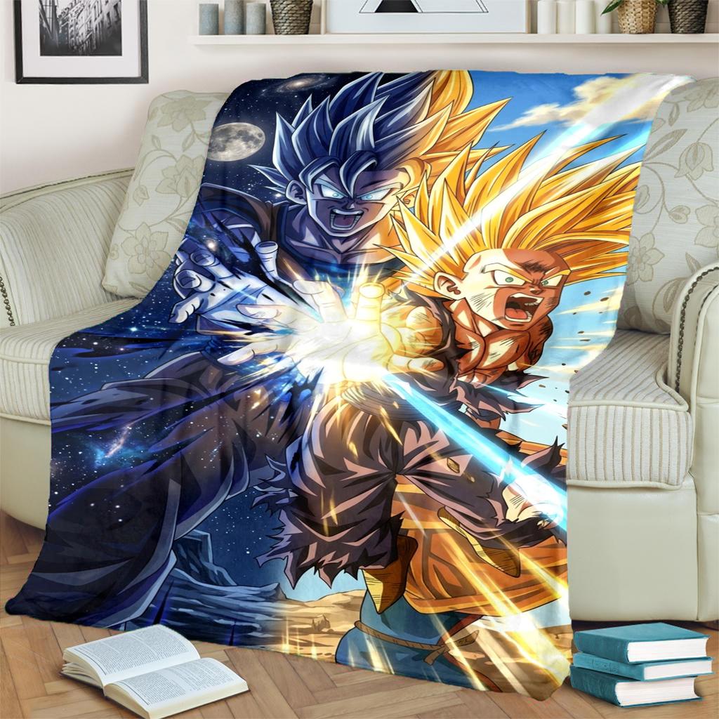 Warm Dragon Ball! Print Blanket Soft Flannel for Bedrooms, Sofas, Beds, Chairs, Picnics, Travel