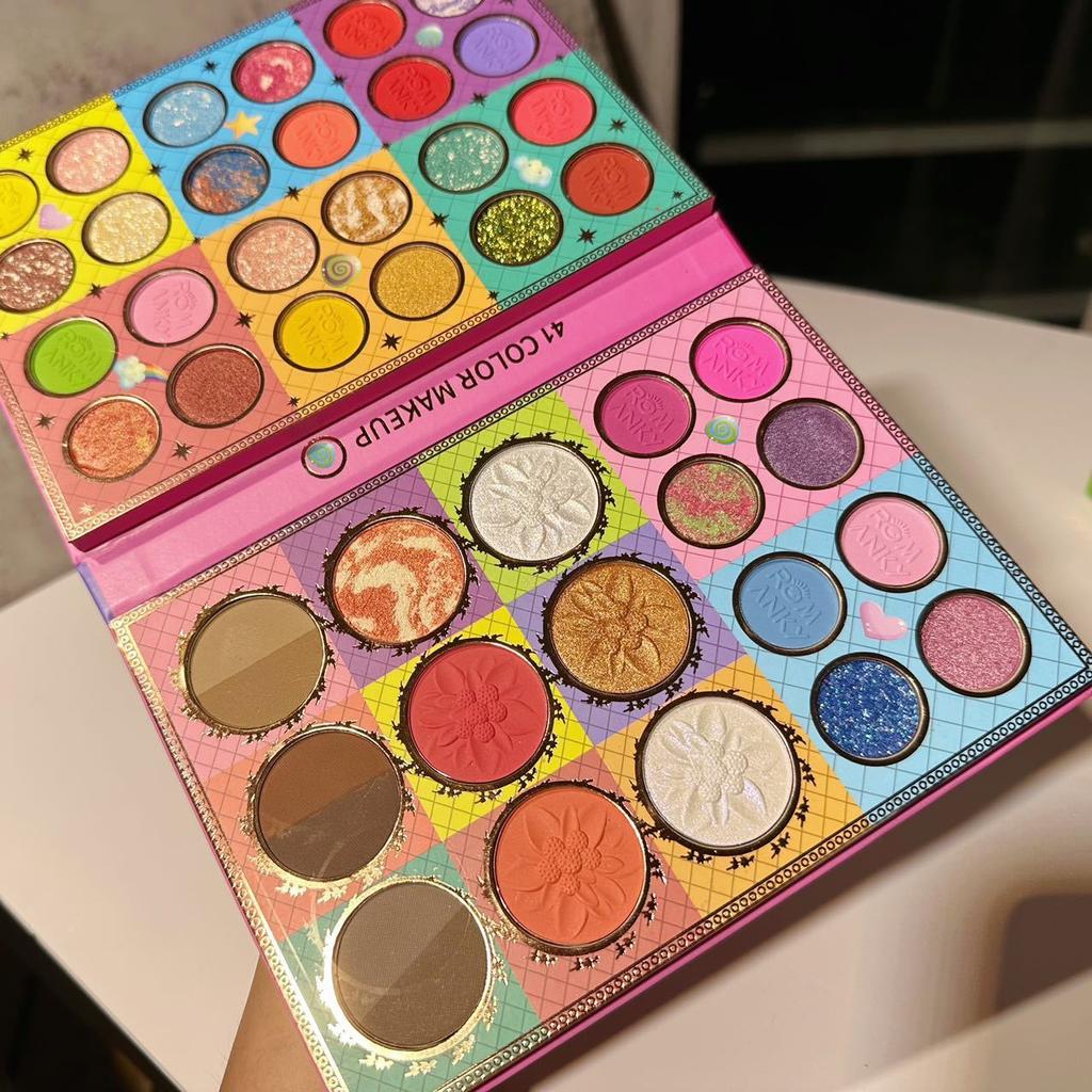 Палитра теней «три в одном», 41 цвет, многофункциональная палитра теней для сценических выступлений