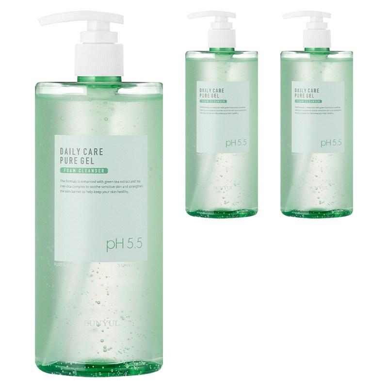 Eunyul Daily Care Pure Gel Foam Cleanser, 512ml, 3 pcs